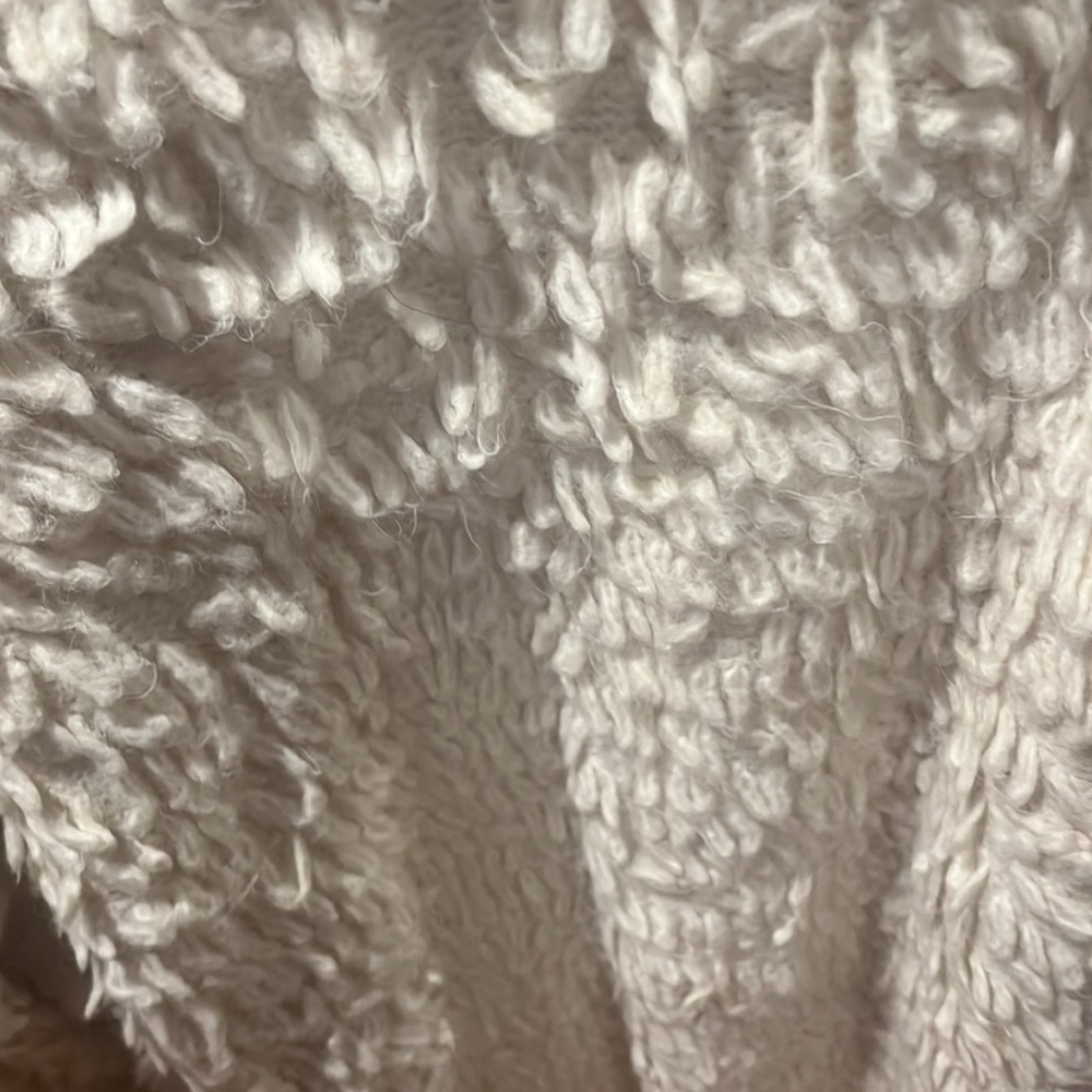 Express Cream Textured Open-Front Cardigan - Picture 4 of 5